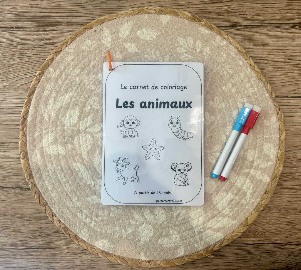 Carnet de coloriage réutilisable