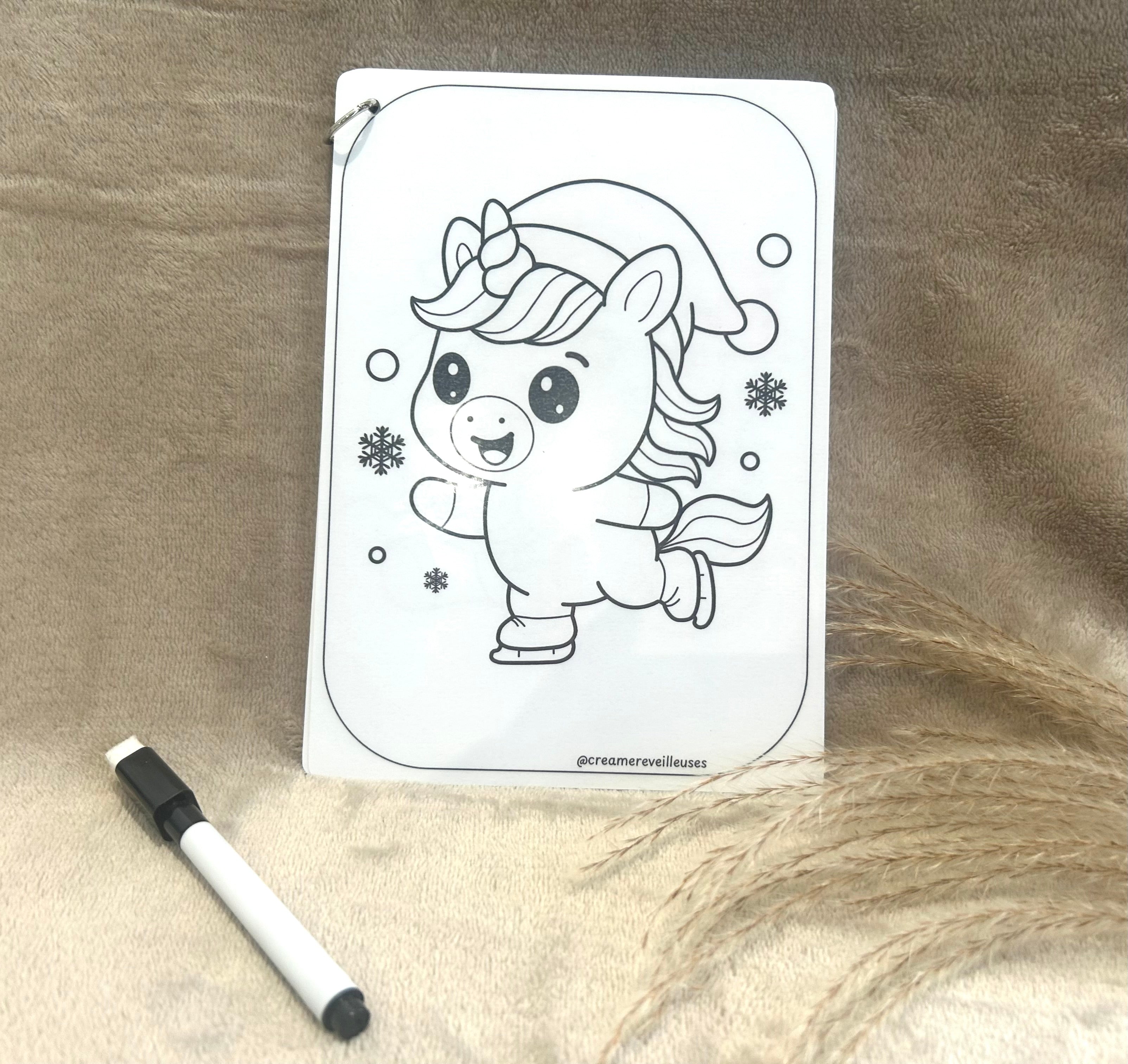 CARNET DE COLORIAGE RÉUTILISABLE