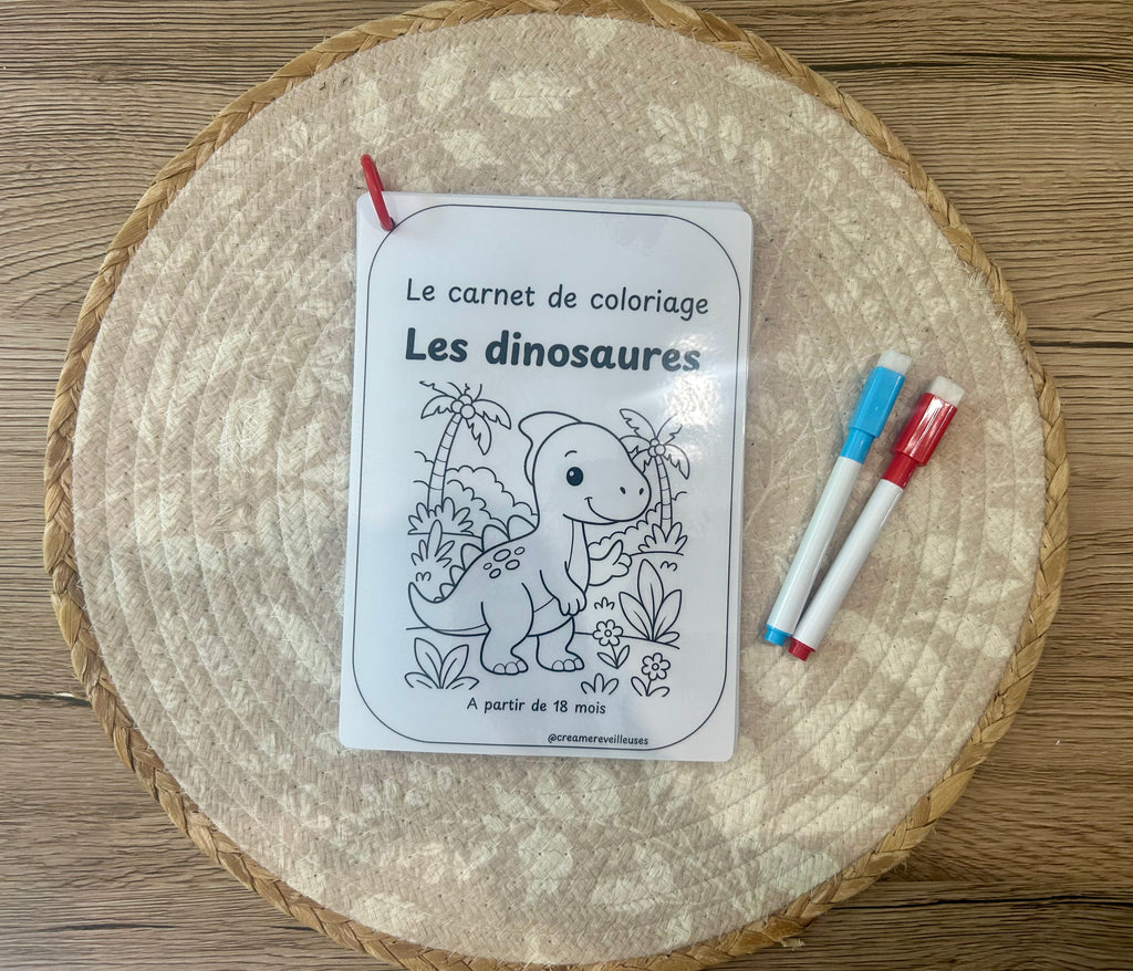 Carnet de coloriage réutilisable