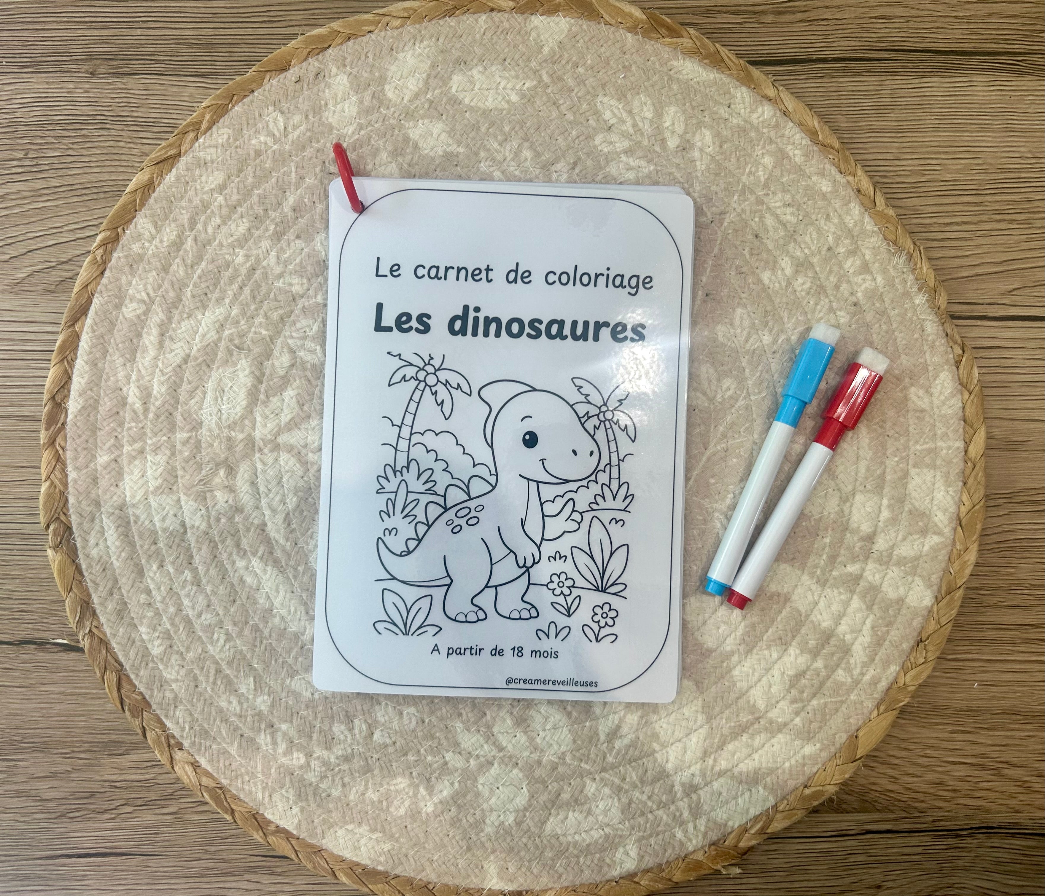 Carnet de coloriage réutilisable