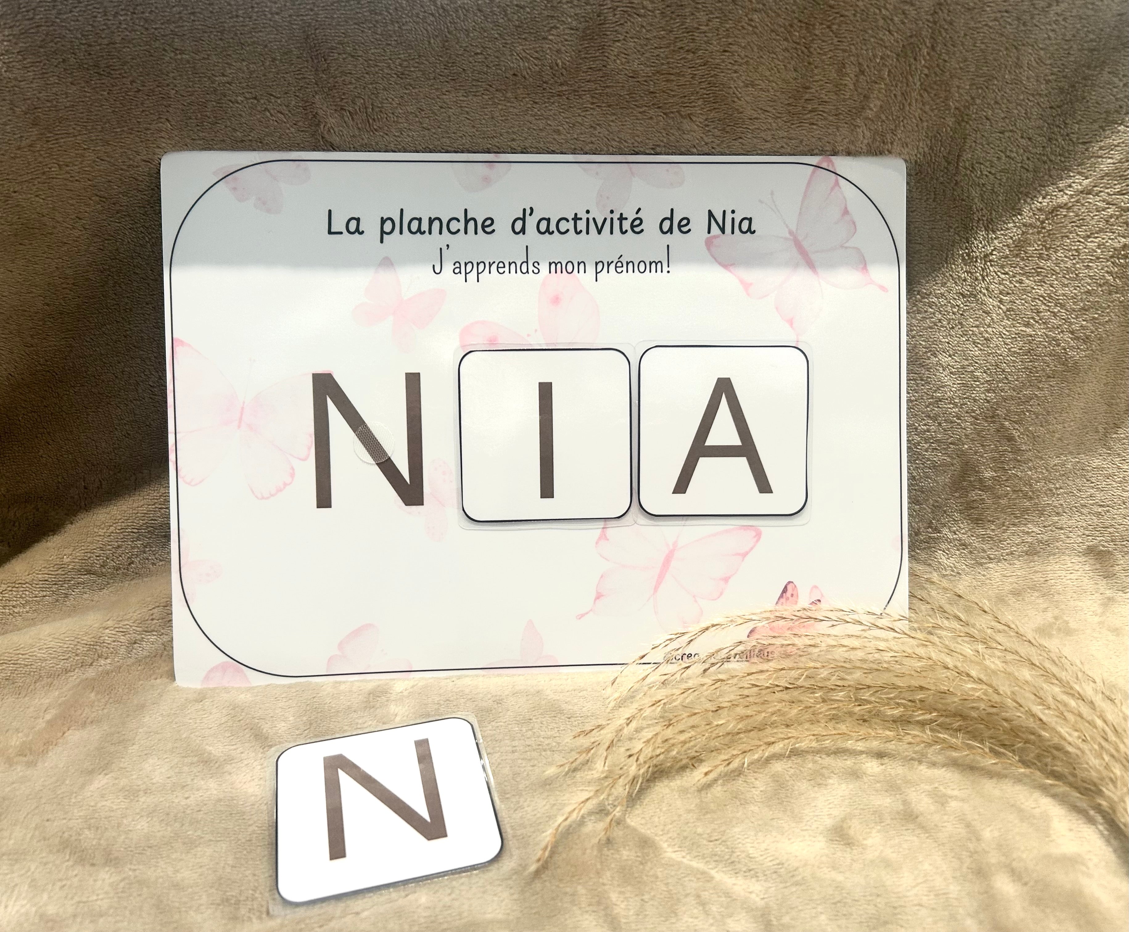 Planche prénom