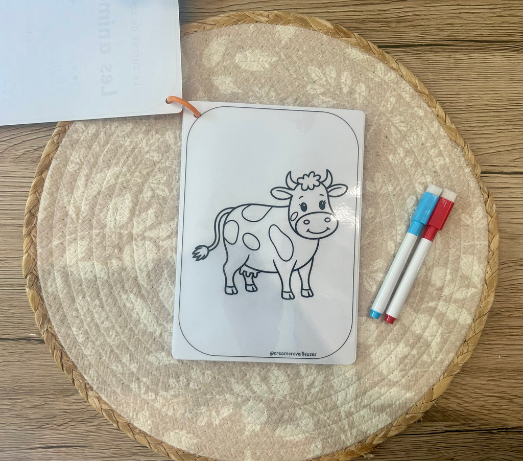 Carnet de coloriage réutilisable
