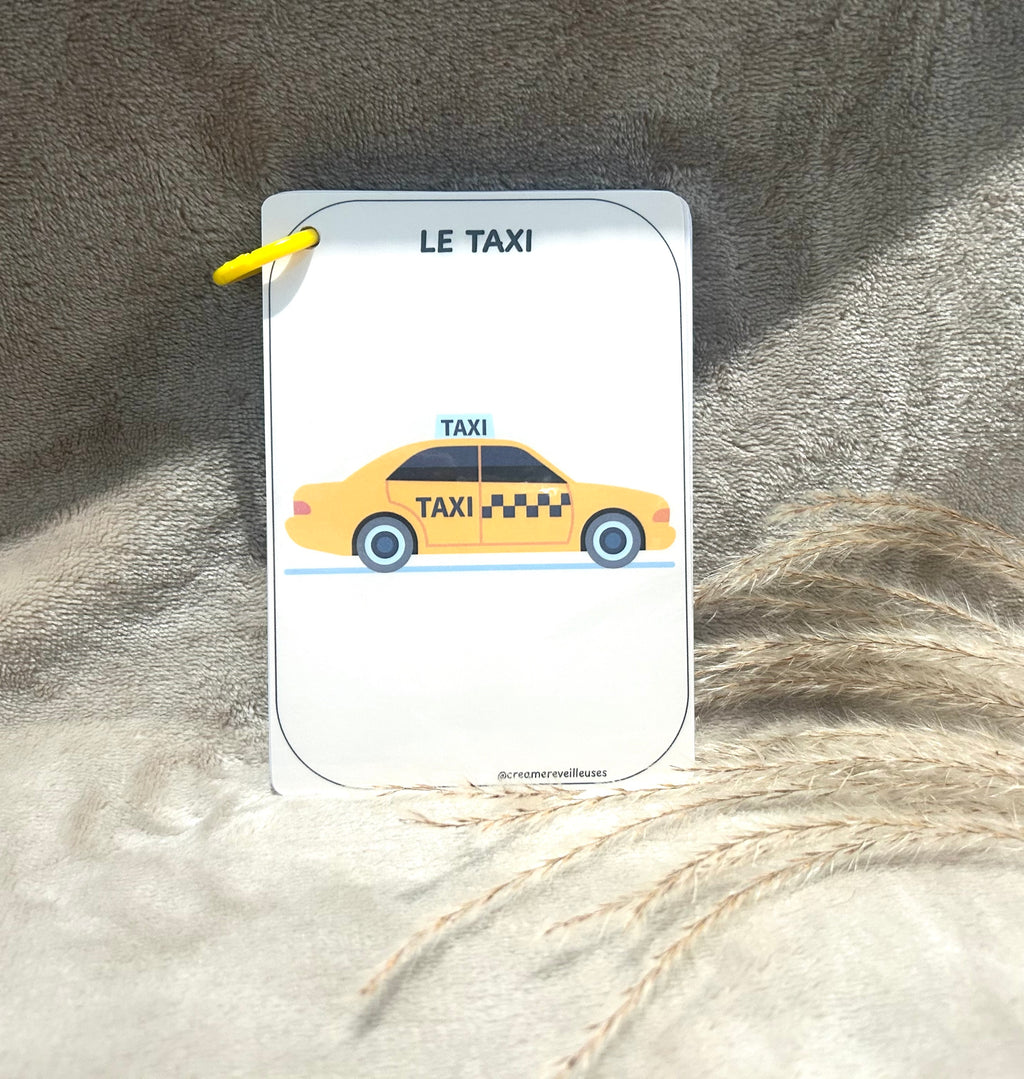 Cartes éducatives véhicules