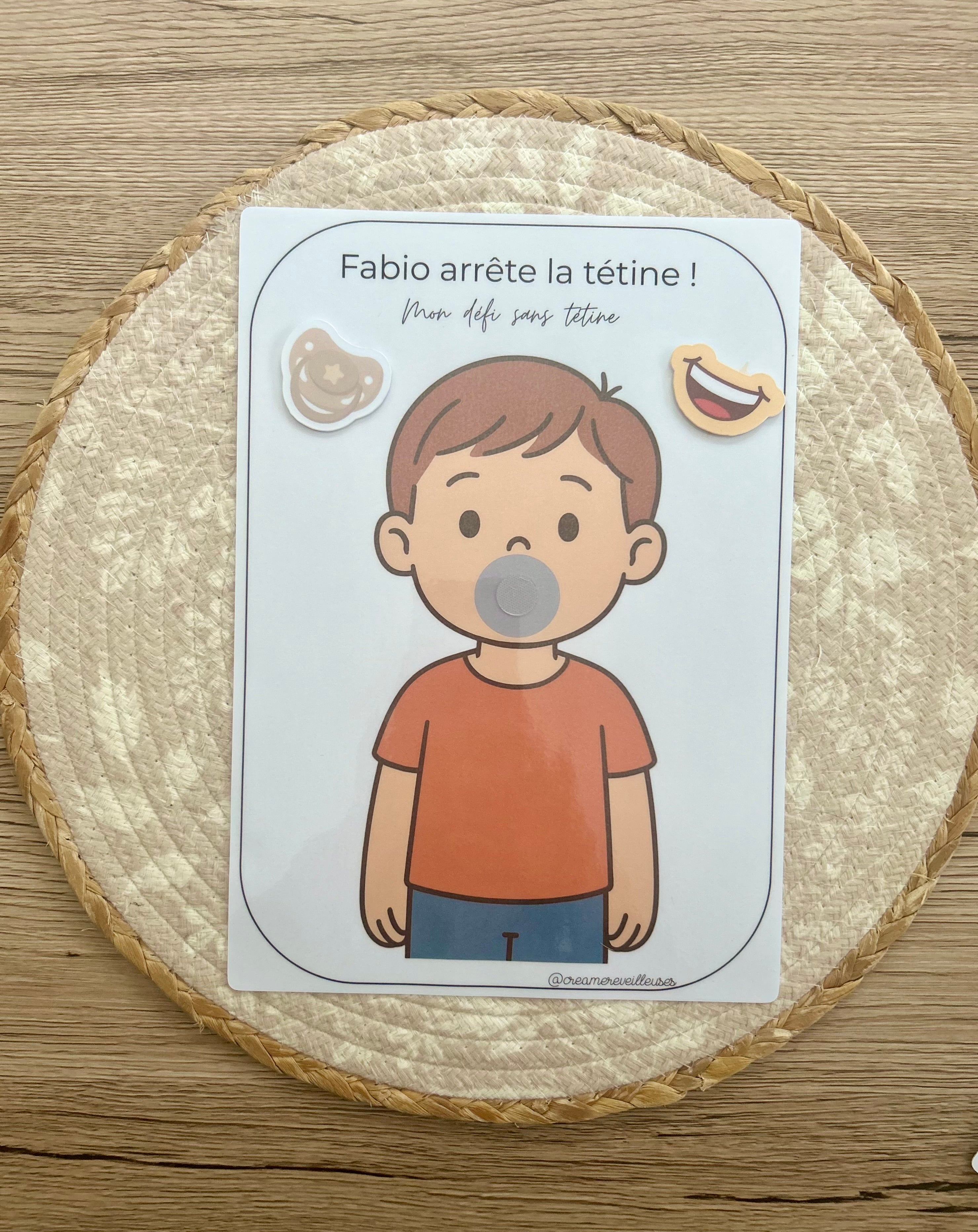 SUPPORT ARRÊT DE LA TÉTINE