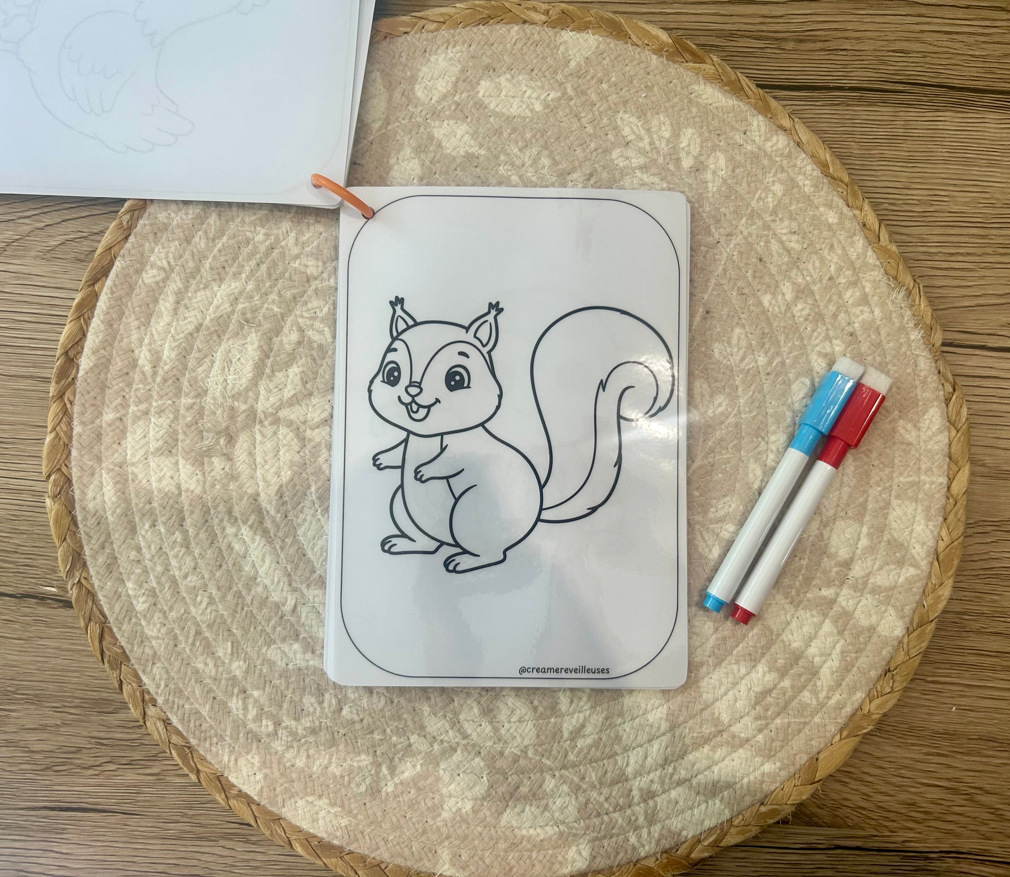 Carnet de coloriage réutilisable