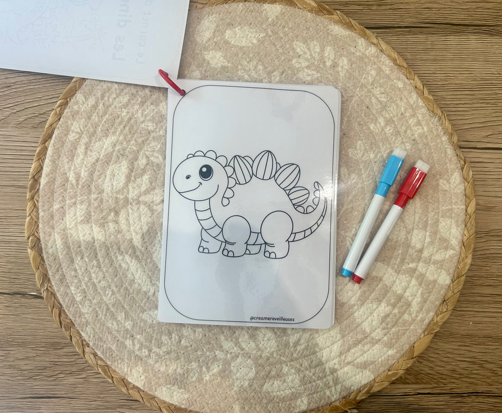 Carnet de coloriage réutilisable