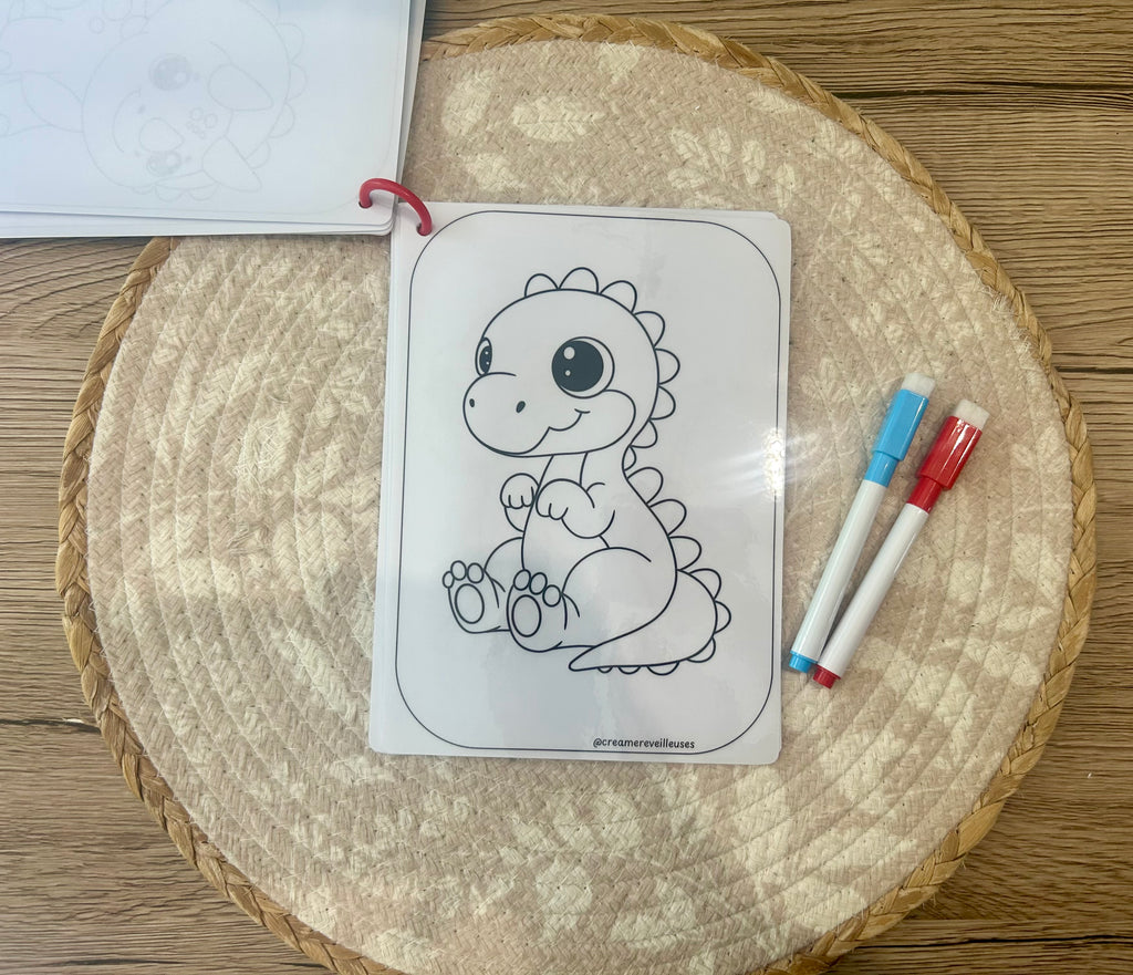 Carnet de coloriage réutilisable