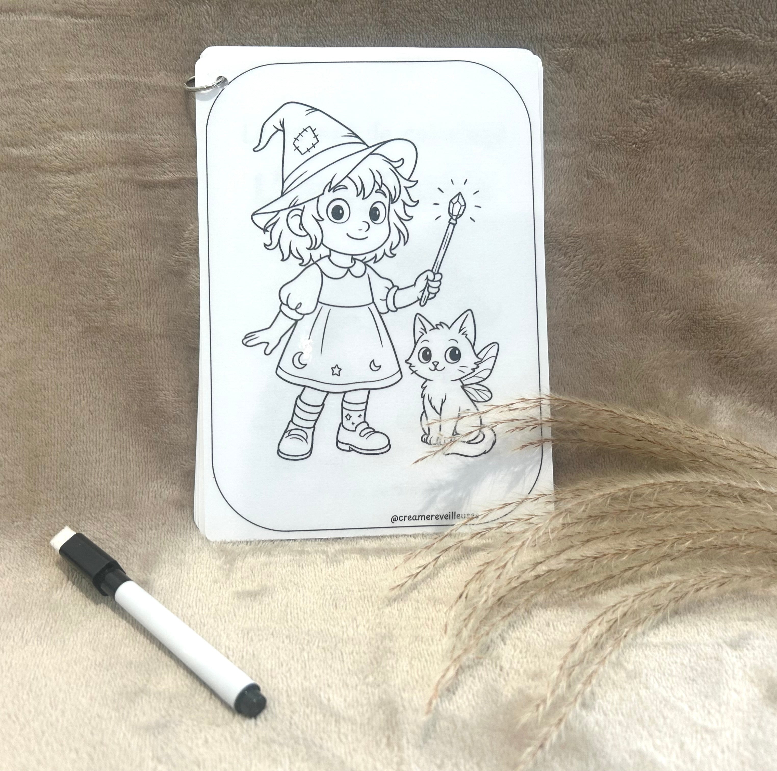 CARNET DE COLORIAGE RÉUTILISABLE