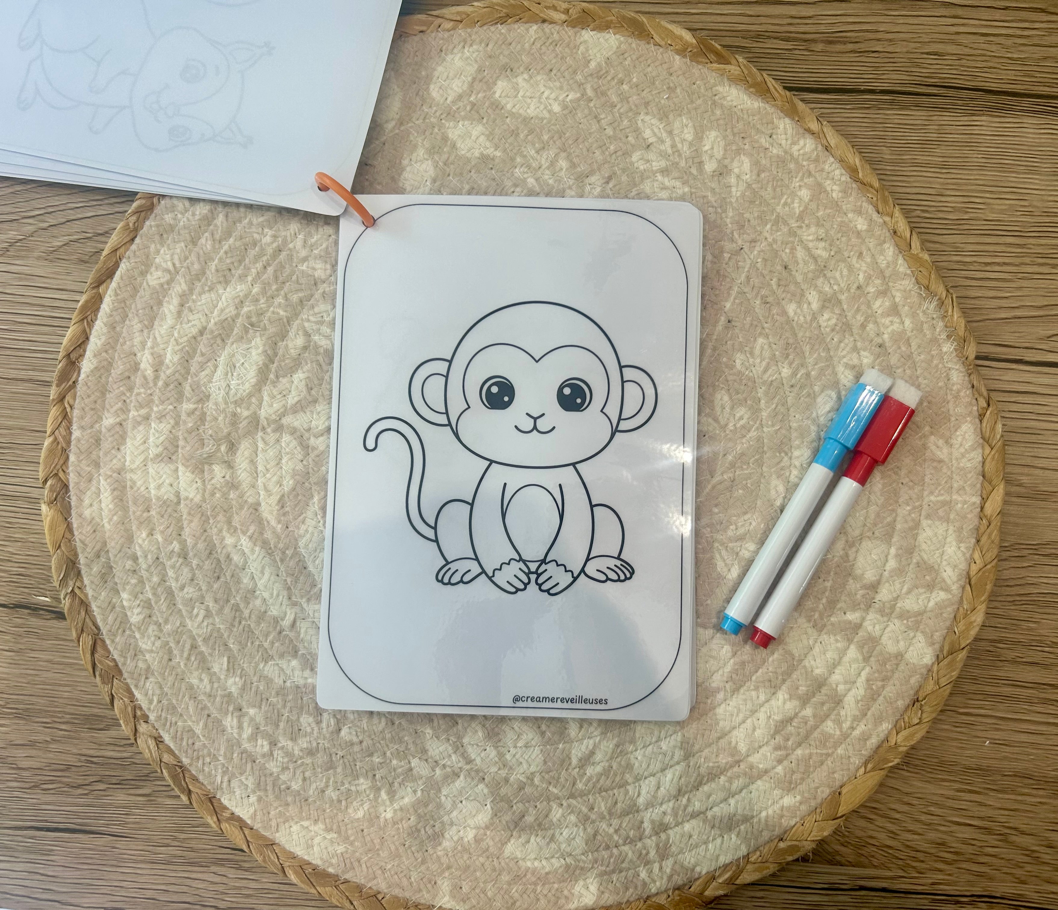 Carnet de coloriage réutilisable